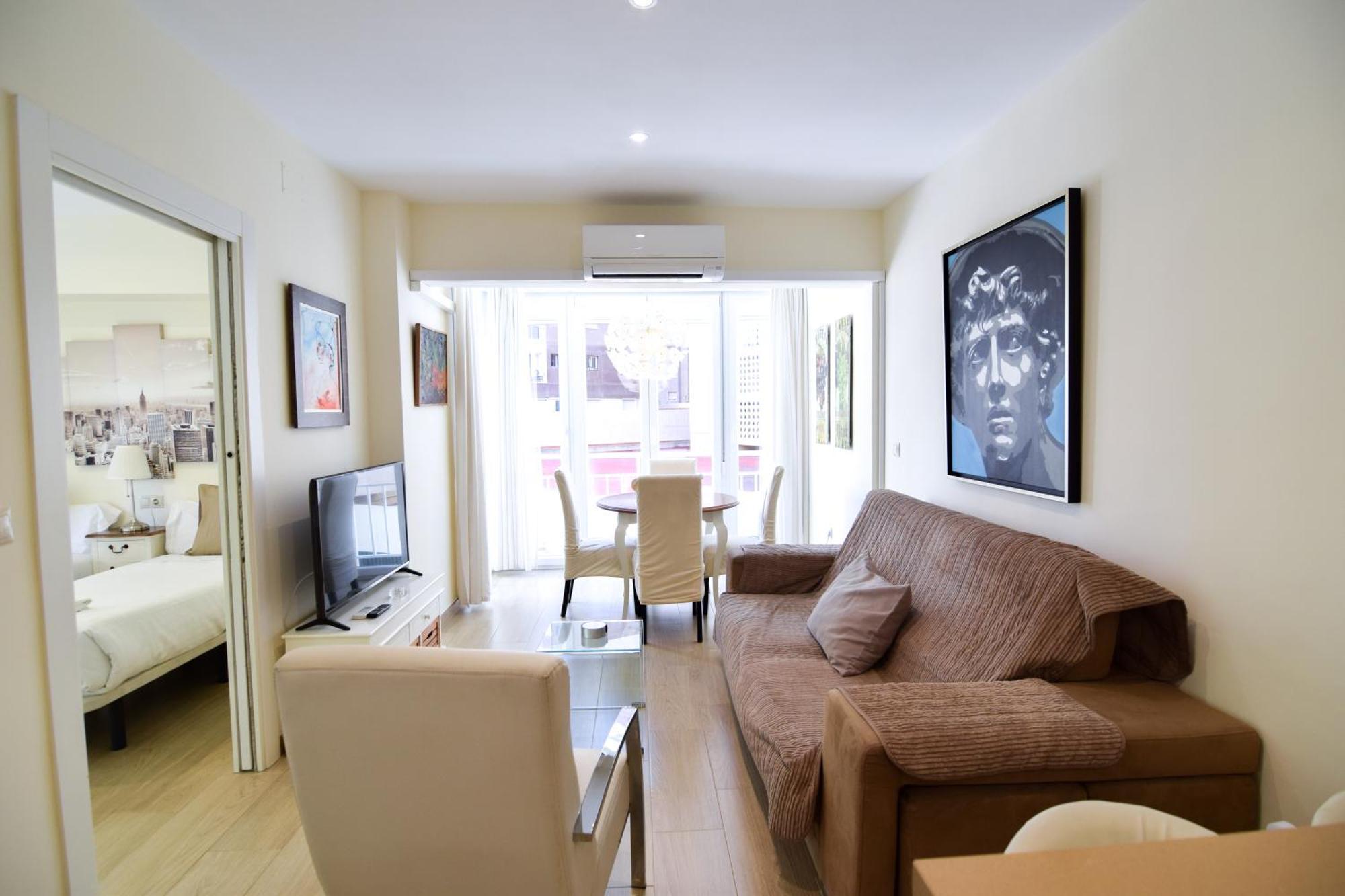 Malagueta Beachside Charm Apartment Malaga Luaran gambar
